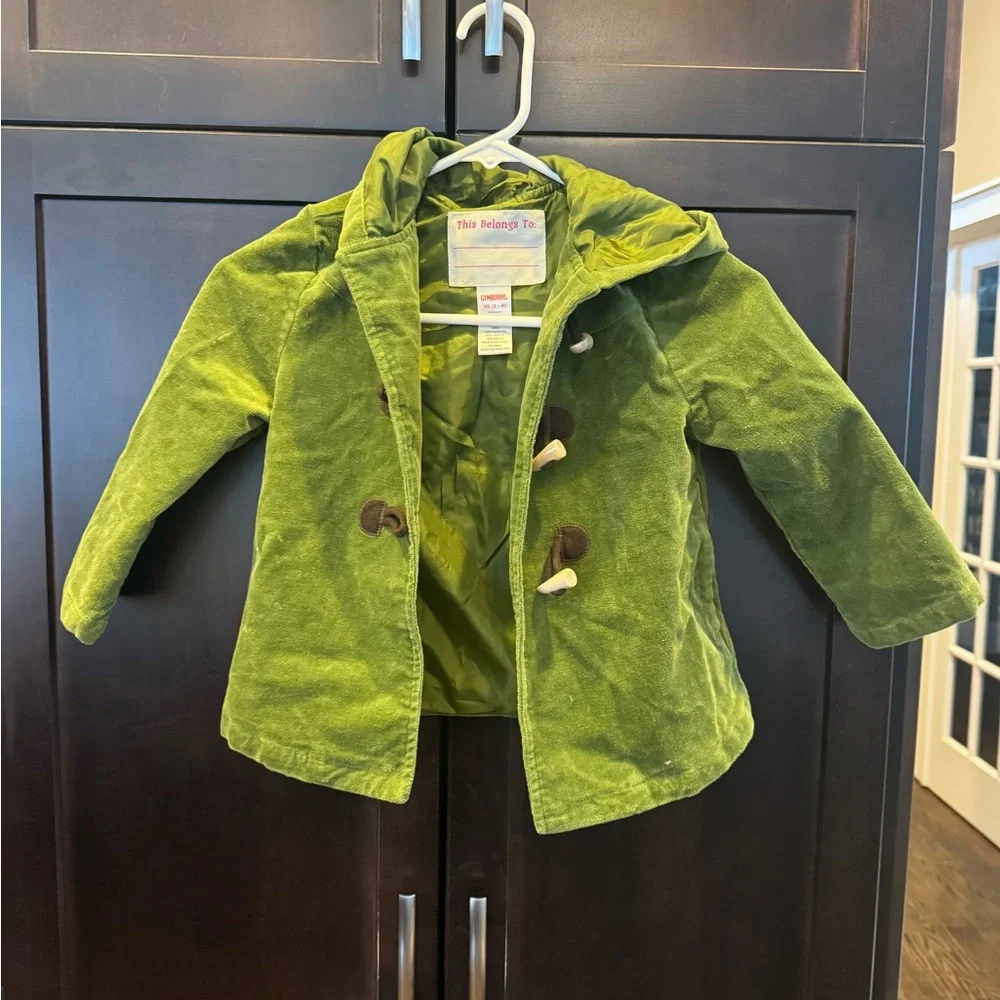 Gymboree Olive Kids Hooded Coat